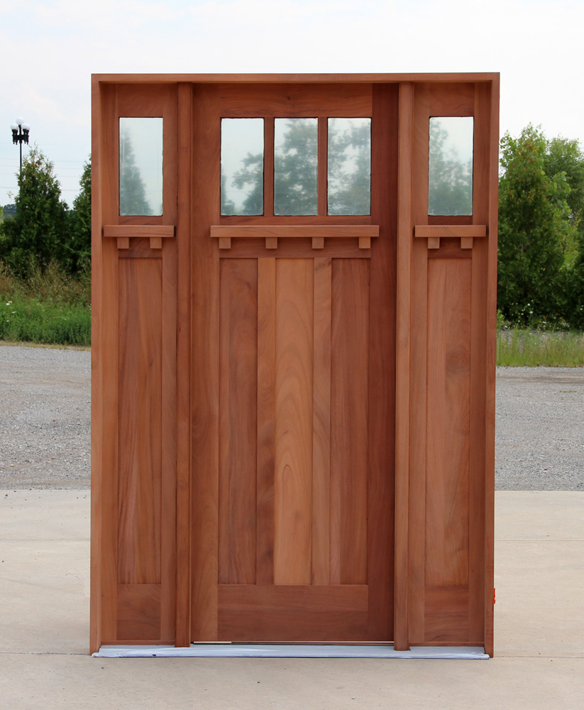 Custom Craftsman Doors - Exterior Mahogany Craftsman Doors 8'