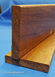 Mahogany interior flat casing square profile
