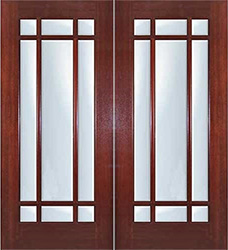 prairie style double doors