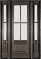 Affordable Mahogany Farmhouse with Flemish Glass