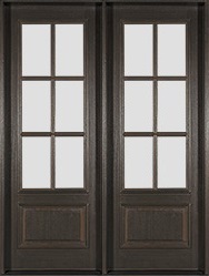 farm house 6 lite double doors