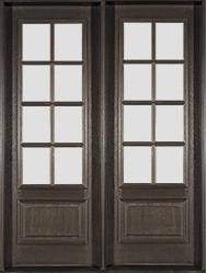 Affordable Mahogany Farmhouse Door with Flemish Glass