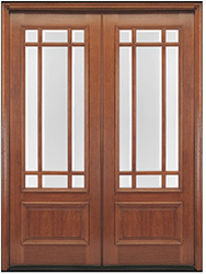 9 lite prairie double door