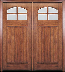 4 Lite Craftsman Double Door
