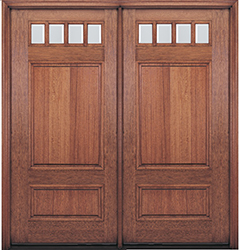 4 lite craftsman double door