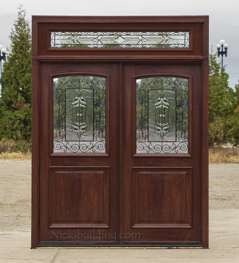 Exterior Double Doors Solid Mahogany Wood Exterior Double Doors Solid Mahogany Wood
