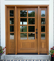 8-Lite Exterior Doors with Clear Glass
