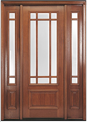 9 lite prairie door with sidelights