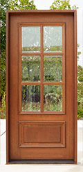 Farmhouse Single Entry Doors clear beveled glass