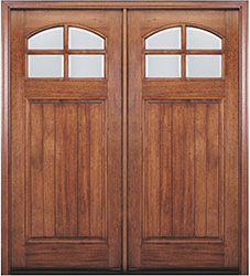 4 Lite Craftsman Double Door