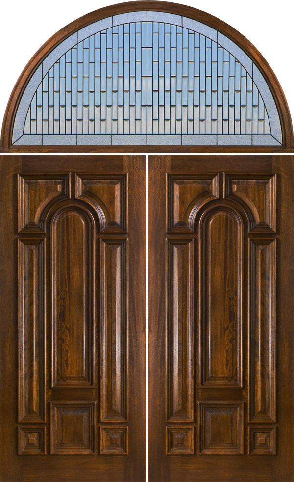 Double Doors With Arched Transoms Half Round Transom