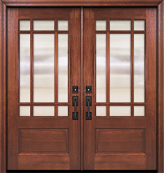 9 Lite Marginal Double Doors