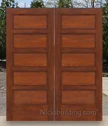 shaker style exterior double doors