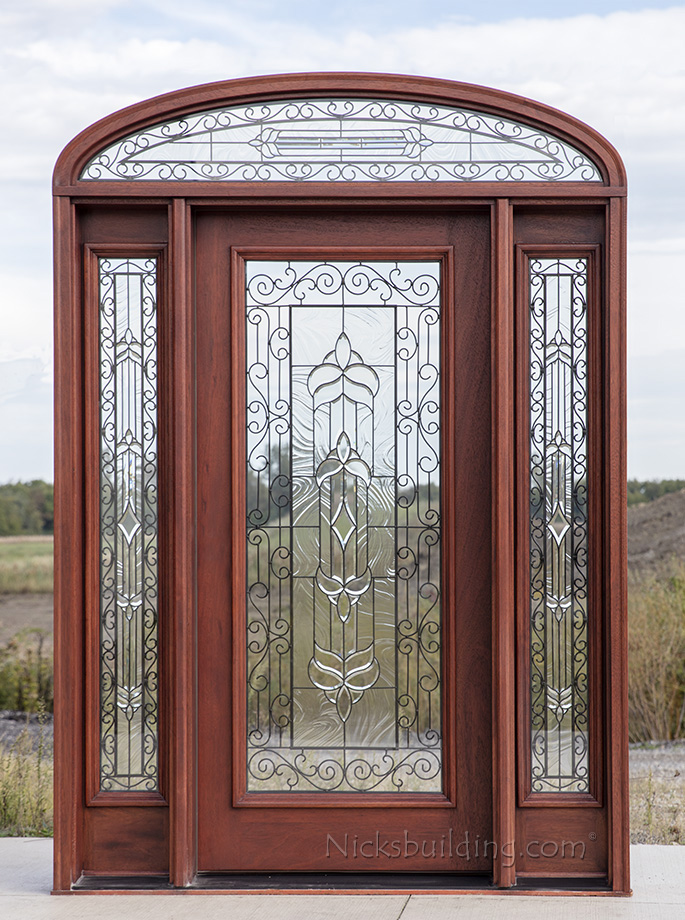 Mahogany Doors With Elliptical Transoms 6 8