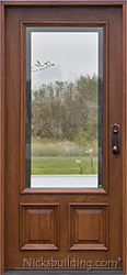 Exterior Door with Blinds