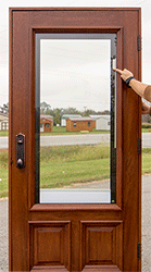 Doors with Blinds between glass