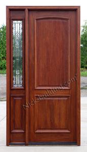 2 Panel Exterior doors with Chateau sidelite glass