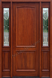 Exterior 2 Panel Doors with MAjestic Glass Sidelights