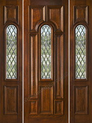 Exterior Door Model N-525 with Gothic Beveled Glass 
