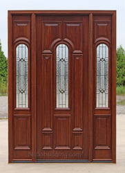 builder glass door with patina caming