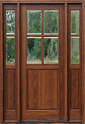 4 lite entry doors with sidelights clear beveled glass