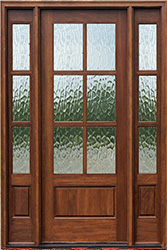 6 lite entry doors with sidelights flemish glass