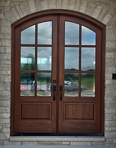 Whitehawk Double Door with Rain Glass