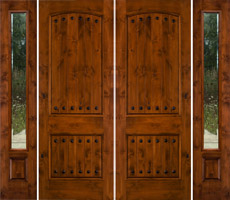 Alder Double Doors with Sidelites