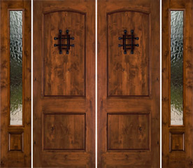 SW-76 double doors with sidelights