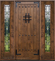 SW-70 in 6'8" with sw100 sidelights Iron Classic Glass