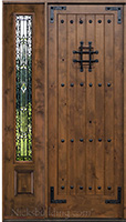 SW-70 with wrought iron glass sw100 sidelite