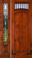Door Model SW64 8' 0" with 1 SW-100 Sidelight Iron Classic glass