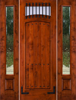 SW64 8'0" with 2 SW100sidelights Clear Beveled Glass