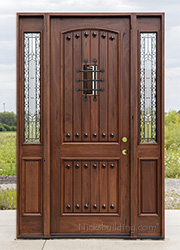 Teak 8-0 Door with Sidelights