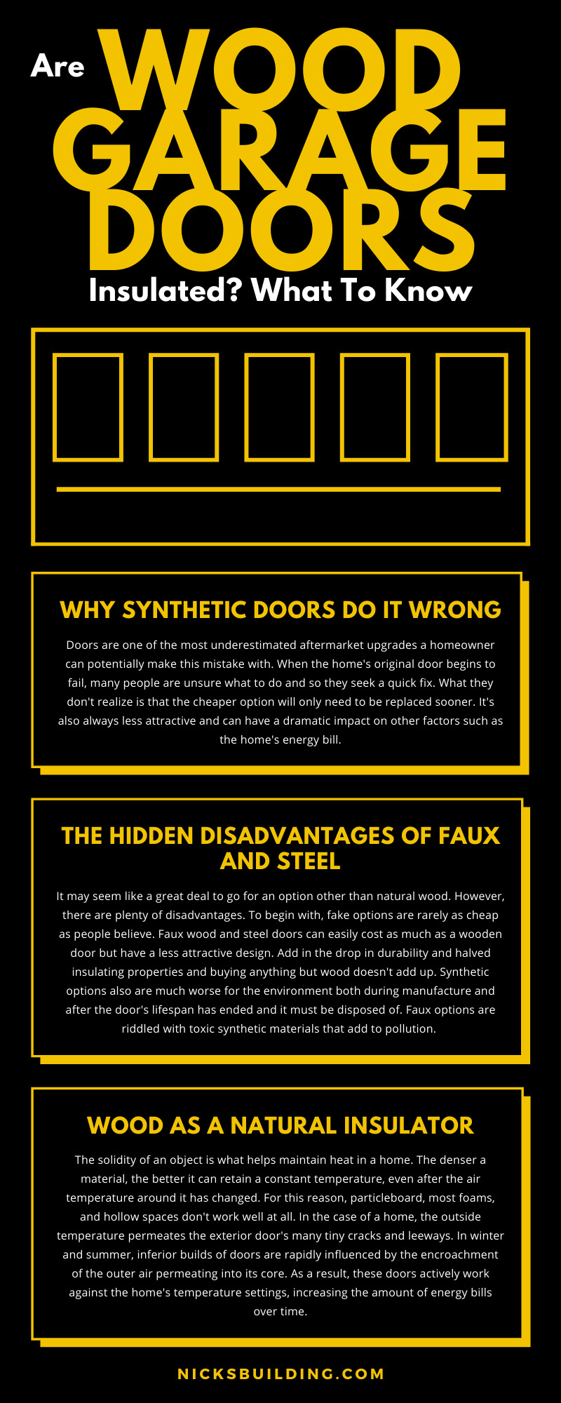 Are Wood Garage Doors Insulated? What To Know