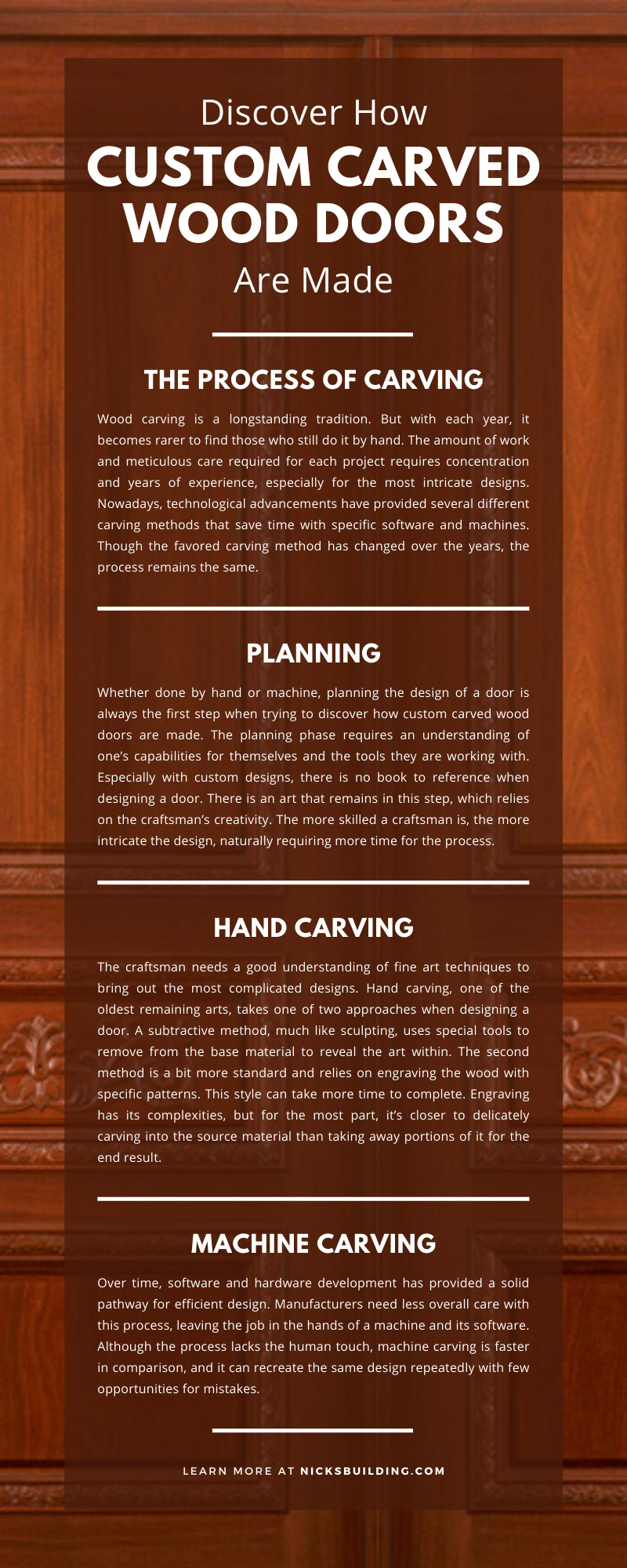 Discover How Custom Carved Wood Doors Are Made 