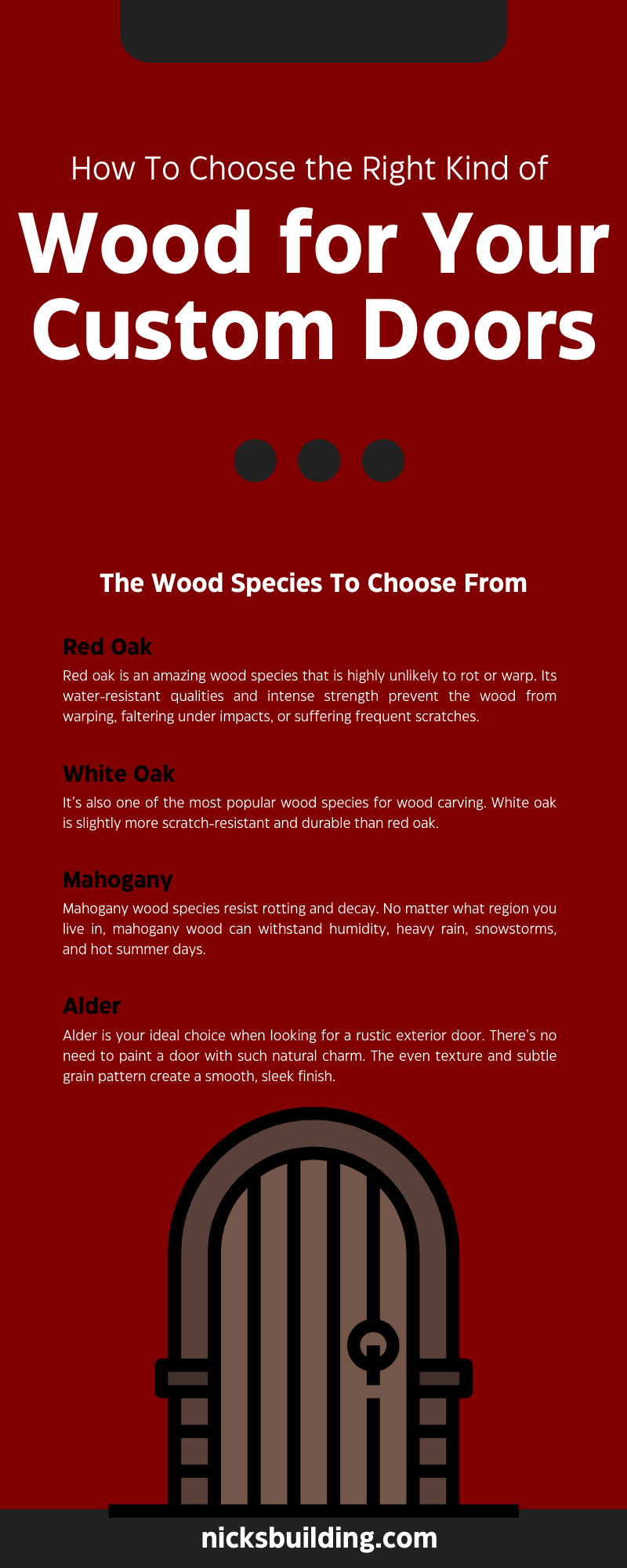 How To Choose the Right Kind of Wood for Your Custom Doors