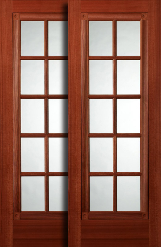 2 Panel Handcrafted Bypass Wooden Sliding Closet Door HSSB- 0009