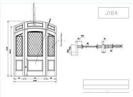 arched top door drawing