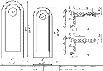 porthole door line drawing