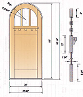 custom door arched craftsman